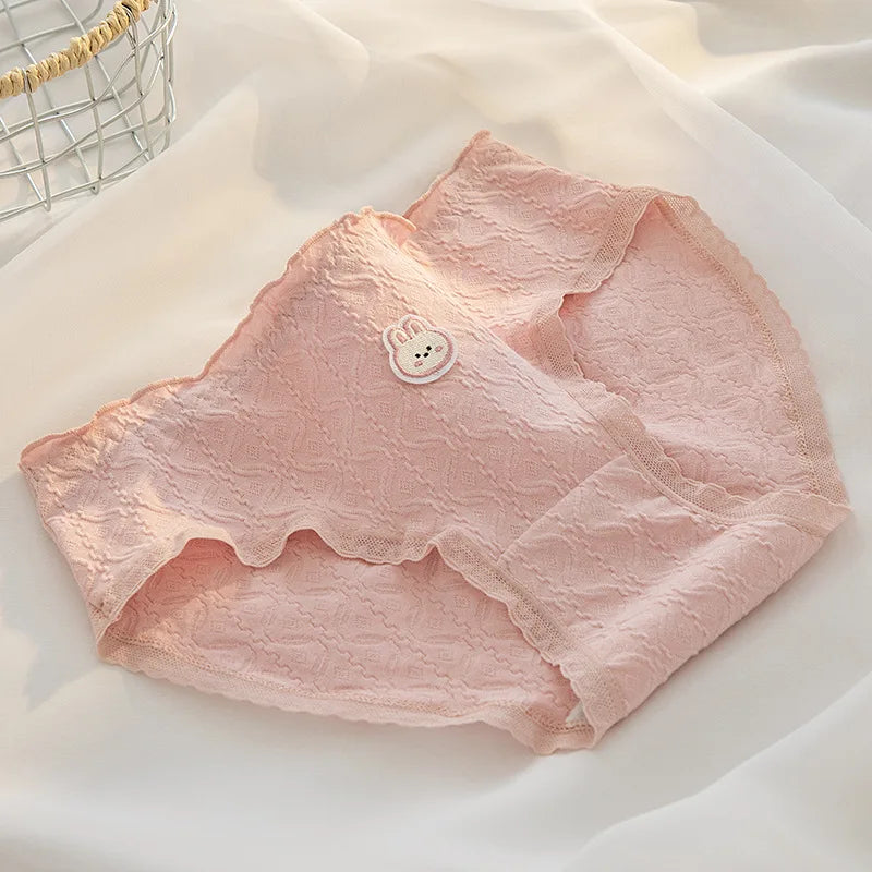 Fashion 5Pcs/set Cotton Underwear Women Seamless Panties Lovely Girl Briefs Plus Size Breathable Underpants Female Sexy Lingerie