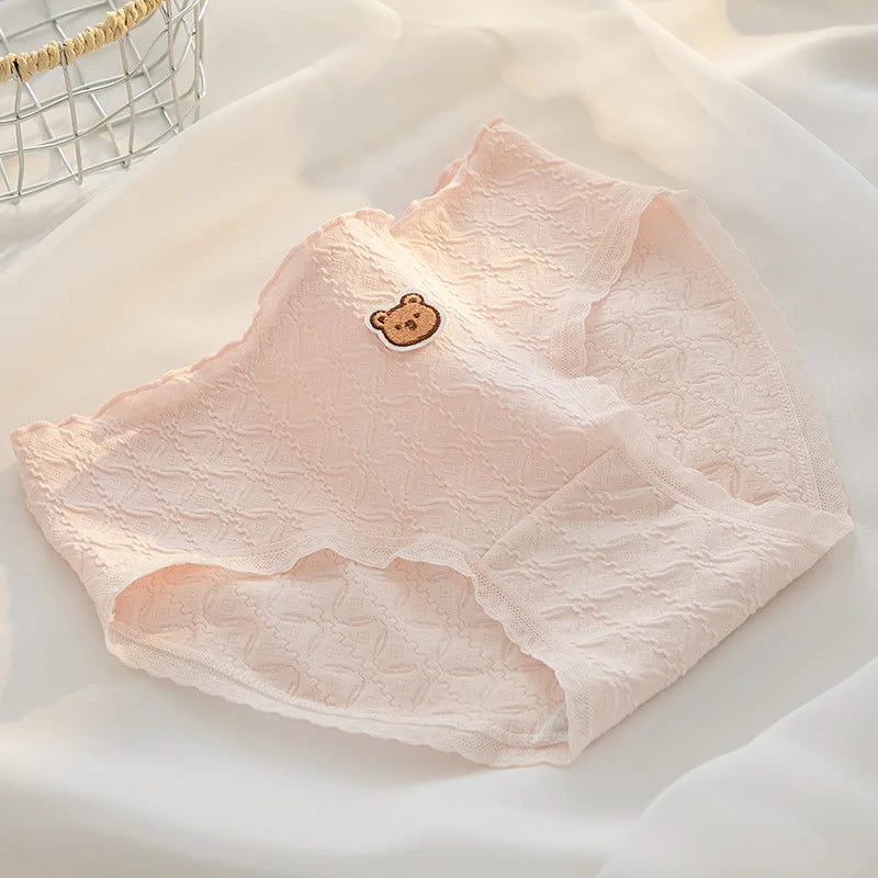 Fashion 5Pcs/set Cotton Underwear Women Seamless Panties Lovely Girl Briefs Plus Size Breathable Underpants Female Sexy Lingerie