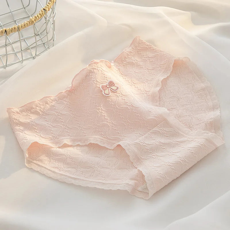 Fashion 5Pcs/set Cotton Underwear Women Seamless Panties Lovely Girl Briefs Plus Size Breathable Underpants Female Sexy Lingerie