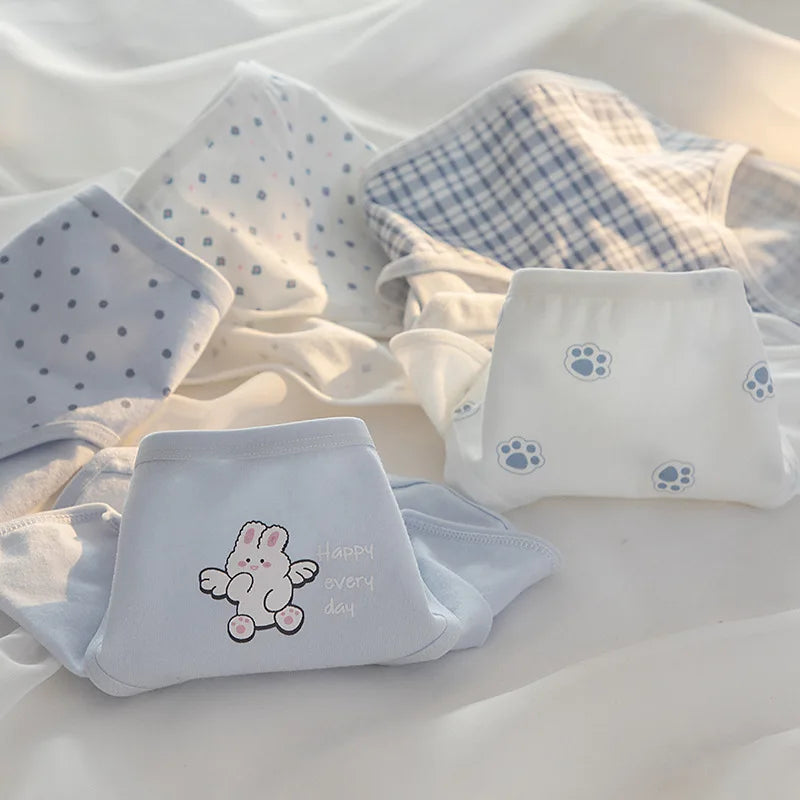 Fashion 5Pcs/set Cotton Underwear Women Seamless Panties Lovely Girl Briefs Plus Size Breathable Underpants Female Sexy Lingerie
